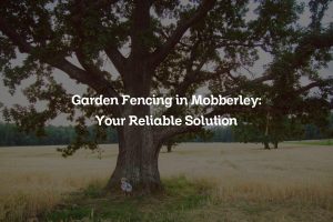 Read more about the article Garden Fencing in Mobberley: Your Reliable Solution
